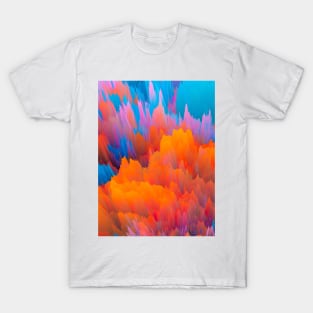 Abstract Orange T-Shirt